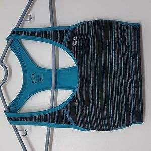 Champion teal and black sports bra